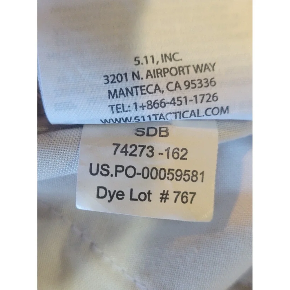 5.11 Tactical Mens 30x34 74273 Cargo Utility Work Pants Beige Khaki Tan